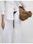 Saf Keten Wide Leg Pantolon 2