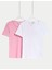2'li Saf Pamuklu Bisiklet Yaka Regular Fit T-Shirt 1