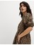 Leopar Desenli Mini Elbise 4