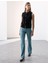 Lyocell Karışımı Yüksek Bel Flared Jeans 2