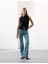 Lyocell Karışımı Yüksek Bel Flared Jeans 5