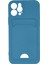 Apple iPhone 12 Kılıf Kelvin Kartvizitli Silikon - Mavi Glstd 1