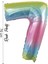 Folyo Balon 7 Rakamı Helyum Balon 76 cm Gökkuşağı - 7 Yaş Balonu - 7 Rakam Balon - 34 Inch 1