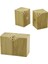 5X5CM--Y:7CM 2pcs Mıknatıslı Ikiz Ahşap Bambu Baharatlık - Tuzluk (5047) 1