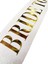 Nessiworld Beyaz Üzeri Altın Büyük Bride To Be Yazılı Simli Işıltılı Kuşak Kemer 10 x 80 cm 3