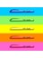 Intensity Marking Highlighter Fosforlu Kalem 5'li Blister Karışık Renkler, Floresan Su Bazlı Mürekkep 3