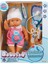 30111 Bebelou Doktor Zamanı Sesli Bebek Seti 35 cm -Sunman 1