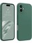 Apple iPhone 16 Kılıf First Silikon - Koyu Yeşil Glstd 1