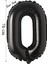 Folyo Balon 0 Rakamı Helyum Balon 76 cm Siyah Renk - 0 Yaş Balonu - 0 Rakam Balon - 34 Inch 1