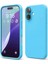 Apple iPhone 16 Kılıf Nano Içi Kadife Silikon - Mavi Glstd 1