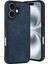 Apple iPhone 16 Kılıf Aras Deri Kapak - Lacivert Glstd 1