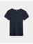 Pamuklu Nervürlü Slim Fit T-Shirt 5