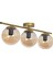Nika Modern Salon - Mutfak - Yatak Odası Eskitme Bal Cam Modern 3 Lü Avize 1