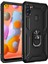 Samsung Galaxy A11 Kılıf Sofya Yüzüklü Silikon Kapak - Siyah Glstd 1