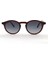 B-5021-C04 Unisex Güneş Gözlüğü Kahverengi Leopar Kemik Çerçeve Füme Cam 1