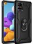 Samsung Galaxy M31S Kılıf Sofya Yüzüklü Silikon Kapak - Siyah Glstd 1