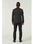 Erkek Slim Fit Blazer Ceket Siyah Desenli 5