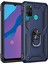Huawei Y6P Kılıf Sofya Yüzüklü Silikon Kapak - Lacivert Glstd 1