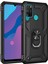 Huawei Y6P Kılıf Sofya Yüzüklü Silikon Kapak - Siyah Glstd 1