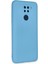 Xiaomi Redmi Note 9 Kılıf Nano Içi Kadife Silikon - Mavi Glstd 1