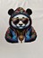 Sevimli Hippop Renkli Panda Baskılı Çocuk Tişörtü 3