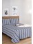Modern Stripe Çarşaf + Yastık Kılıfı Seti Tek Kişilik Gentletouch Lacivert 2