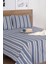 Modern Stripe Çarşaf + Yastık Kılıfı Seti Tek Kişilik Gentletouch Lacivert 3