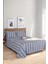 Modern Stripe Çarşaf + Yastık Kılıfı Seti Çift Kişilik Gentletouch Lacivert 1