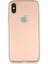 Apple iPhone X Kılıf First Silikon - Rose Gold Glstd 1