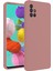 Samsung Galaxy A31 Kılıf Nano Içi Kadife Silikon - Pudra Glstd 1
