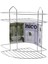 2 Katlı - Üçgen Krom Metal Banyo Köşelik - Duşkabin Raf (4887) 1