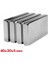 50 Adet 40X20X5 mm Neodyum Mıknatıs , Köşeli N35 Nikel Kaplamalı Kaliteli ve Dayanıklı Ürün 1