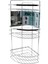Lamalı 3 Katlı - Üçgen Krom Metal Banyo Köşelik - Duşkabin Raf (4887) 1