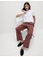 Saf Pamuk Poplin Straight Leg Pantolon 1