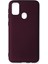 Samsung Galaxy M30S Kılıf First Silikon - Mürdüm Glstd 1
