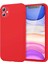 Apple iPhone 11 Kılıf First Silikon - Kırmızı Glstd 1