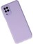Samsung Galaxy A22 Kılıf Lansman Glass Kapak - Lila Glstd 1