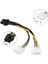 10 Adet - 8 Pin Ekran Karti Power Kablosu - Pcıe Ekran Kartı Güç Kablo 8 Pin Power To Molex 3