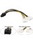 10 Adet - 8 Pin Ekran Karti Power Kablosu - Pcıe Ekran Kartı Güç Kablo 8 Pin Power To Molex 4
