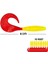 Silikon Kurt Sahte Yem - 60MM - Kırmızı/sarı - 10'lu Paket - Yumy (456-18065) 1