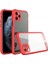 Apple iPhone 11 Pro Kılıf Miami Şeffaf Silikon - Kırmızı Glstd 1