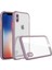 Apple iPhone Xs Max Kılıf Miami Şeffaf Silikon - Açık Mor Glstd 1