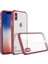 Apple iPhone Xs Max Kılıf Miami Şeffaf Silikon - Fuşya Glstd 1