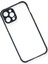 Apple iPhone 12 Pro Kılıf Miami Şeffaf Silikon - Lacivert Glstd 1