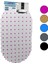 Oval - Eko Pvc +Vantuz Desen - Şeffaf Renkli 122PCS Vantuz Kaydırmaz Banyo - Küvet Paspas 33X61CM (4172) 1