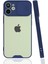 Apple iPhone 12 Mini Kılıf Platin Kamera Koruma Silikon - Lacivert Glstd 1