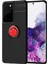 Samsung Galaxy S21 Ultra Kılıf Range Yüzüklü Silikon - Siyah-Kırmızı Glstd 1