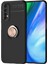 Realme 7 Kılıf Range Yüzüklü Silikon - Siyah Glstd 1