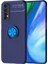 Realme 7 Kılıf Range Yüzüklü Silikon - Mavi Glstd 1