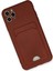 Apple iPhone 11 Pro Max Kılıf Kelvin Kartvizitli Silikon - Bordo Glstd 1